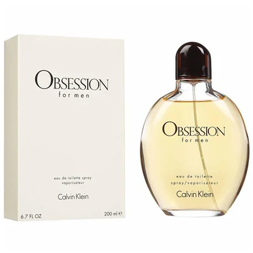 Presentación de Calvin Klein Obsession Men Eau de Toilette (EDT) 6.7 oz / 198 ml