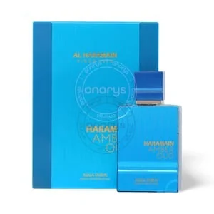 Presentación de Al Haramain Amber Oud Aqua Dubai Extrait de Parfum 2.5 oz / 75 ml