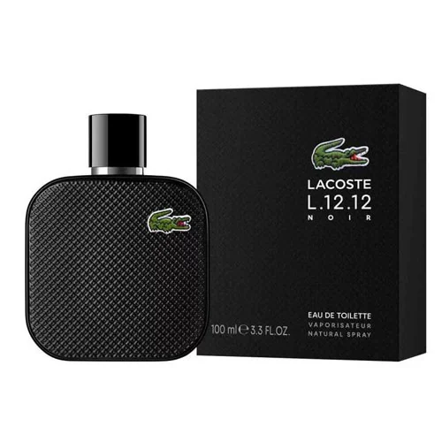 Presentación de Lacoste L.12.12 Noir Eau de Toilette (EDT) 3.4 oz / 100 ml