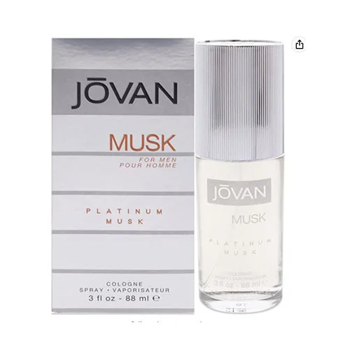 Presentación de Jovan Musk Platinum Men Eau de Toilette (EDT) 3.0 oz / 89 ml