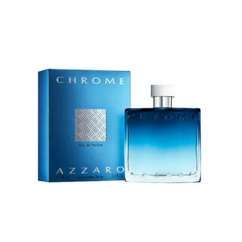 Presentación de Azzaro Men's Chrome Eau de Parfum (EDP) 3.4 oz / 100 ml