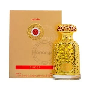 Presentación de Lattafa Emeer Eau de Parfum (EDP) 3.4 oz / 100 ml