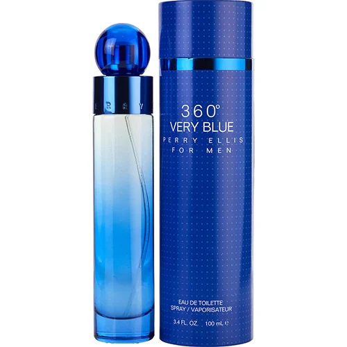 Presentación de Perry Ellis 360 Very Blue Eau de Toilette (EDT) 3.4 oz / 100 ml