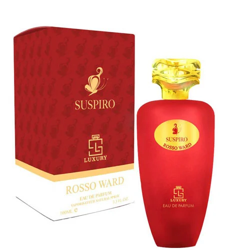 Presentación de Khalis Suspiro Rosso Ward Luxury Eau de Parfum (EDP) 3.4 oz / 100 ml