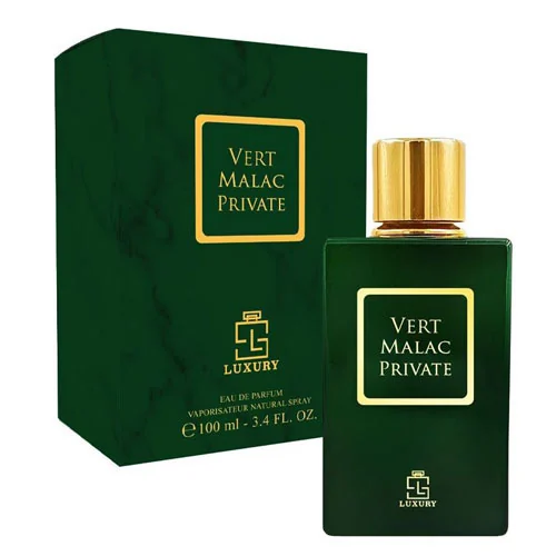 Presentación de Khalis Vert Malac Private Eau de Parfum (EDP) 3.4 oz / 100 ml