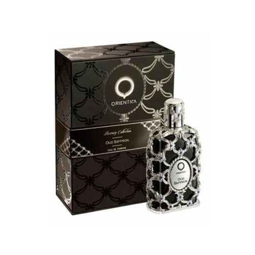 Presentación de Orientica Oud Saffron Eau de Parfum (EDP) 2.7 oz / 80 ml