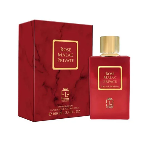 Presentación de Khalis Rose Malac Private Eau de Parfum (EDP) 3.4 oz / 100 ml