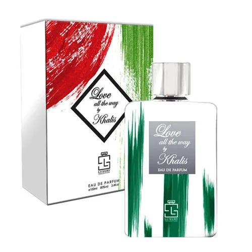 Presentación de Khalis Love All the Way Eau de Parfum (EDP) 3.4 oz / 100 ml