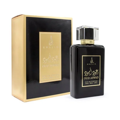 Presentación de Khalis Oud Aswad Eau de Parfum (EDP) 3.4 oz / 100 ml