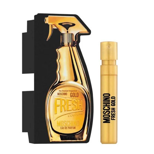 Presentación de Moschino Fresh Gold Couture Eau de Parfum (EDP) 0.03 oz / 1 ml