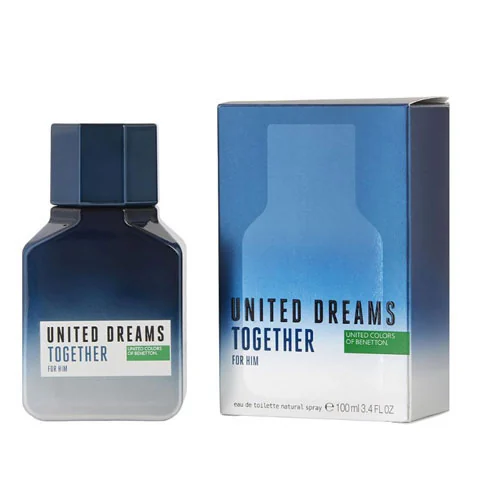 Presentación de Benetton Men's United Dreams Together Eau de Toilette (EDT) 3.4 oz / 100 ml