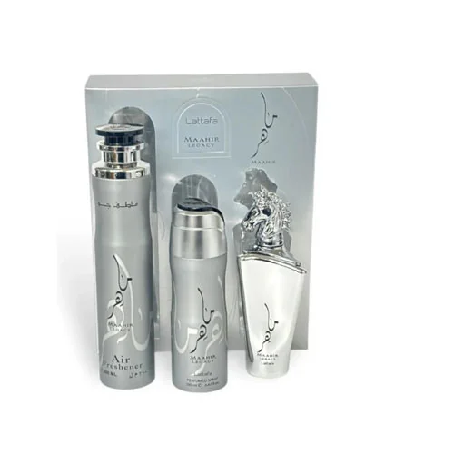 Presentación de Lattafa Maahir Legacy Eau de Parfum (EDP) 3.4 oz / 100 ml Gift Set