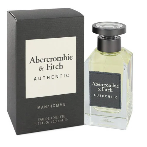 Presentación de Abercrombie and Fitch Men's Authentic Men Eau de Toilette (EDT) 3.4 oz / 100 ml