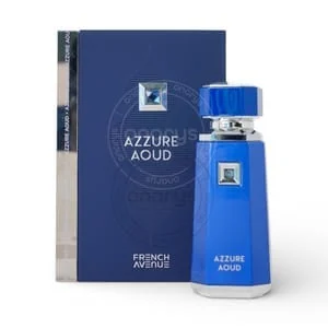 Presentación de Fragrance World Azzure Aoud Eau de Parfum (EDP) 3.4 oz / 100 ml
