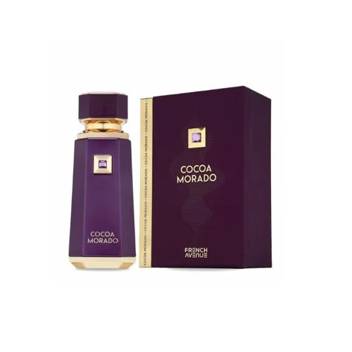Presentación de Fragrance World French Avenue Cocoa Morado Eau de Parfum (EDP) 3.4 oz / 100 ml