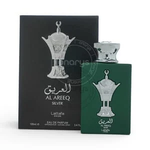 Presentación de Lattafa Pride Al Areeq Silver Eau de Parfum (EDP) 3.4 oz / 100 ml