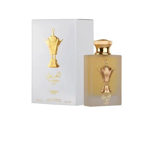 Presentación de Lattafa Pride Al Areeq Gold Eau de Parfum (EDP) 3.4 oz / 100 ml