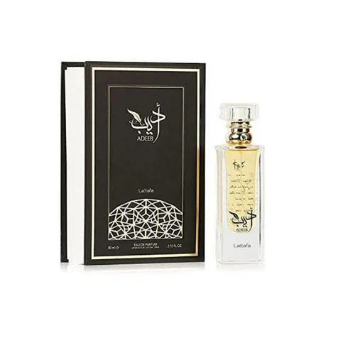 Presentación de Lattafa Adeeb Eau de Parfum (EDP) 2.8 oz / 83 ml