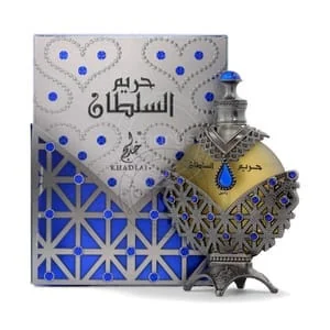 Presentación de Khadlaj Hareem Al Sultan Blue Perfume Oil 1.2 oz / 35 ml