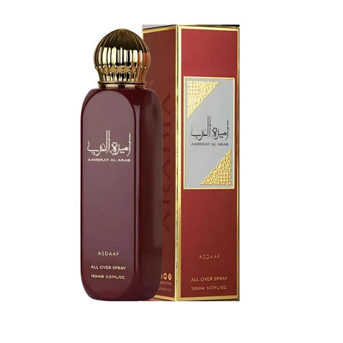 Presentación de Asdaaf All Over Ameerat Al Arab Body Spray 5.0 oz / 150 ml