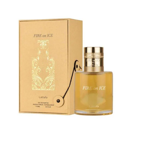 Presentación de LATTAFA FIRE ON ICE UNISEX 3.71 OZ/110 ML - EAU DE PARFUM (EDP)