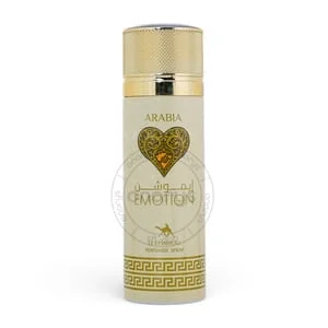 Presentación de DEODORANT SPRAY LE CHAMEAU ARABIA EMOTION UNISEX 6.6 OZ