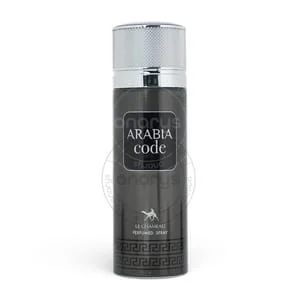 Presentación de Deodorant Spray Le Chameau Arabia Code Men 6.6 Oz / 200 mL