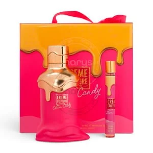 Presentación de LECHAMEAU CREME COUTURE COTTON CANDY WOMEN 3.4 OZ EDP SP+0.33 OZ ROLL ON