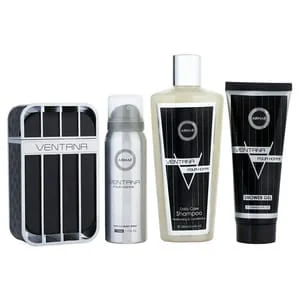 Presentación de Set Armaf Ventana Men (4 Pc) Eau de Parfum (EDP) Spray 3.4 oz / 100 ml / Shower Gel 3.4 ...