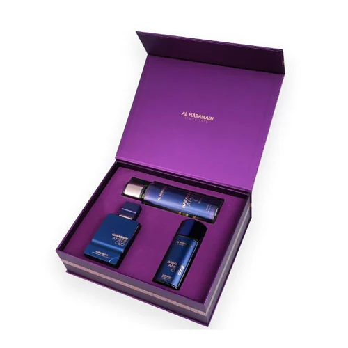 Presentación de Set Al Haramain Amber Oud Dubai Nigth Unisex Set (3 Pc) Eau de Parfum (EDP) Spray 2.5...