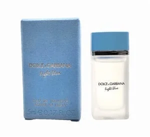 Presentación de Mini Dolce & Gabbana Nib 2025 Ligth Blue Women Eau de Toilette (EDT) Spray 0.17 oz ...