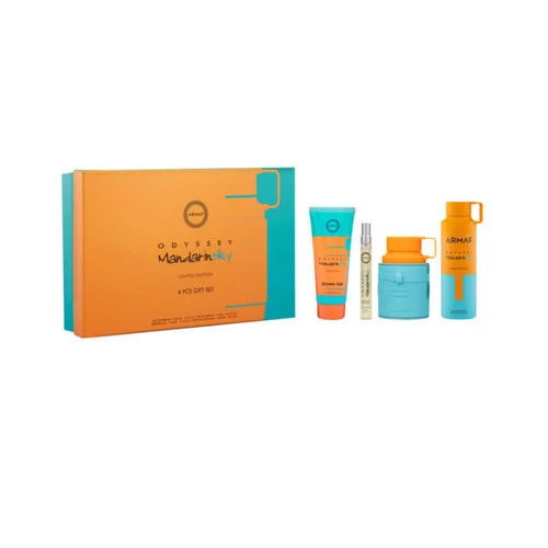 Presentación de SET ARMAF LUX ODYSSEY MANDARIN SKY LTD MEN ( 4 PC ) 3.4 OZ EDP/0.34 OZ TRAVEL /3.4 SG /6...