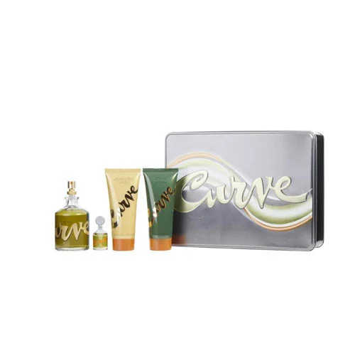 Presentación de SET LIZ CLAIBORNE CURVE MEN ( 4PC) 4.2 OZ EDC SP / 3.4 OZ AFTER SHAVE BALM /3.4 OZ SG /...