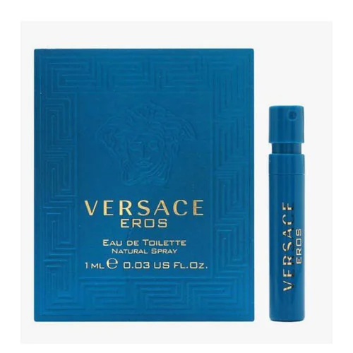 Presentación de Vial Versace Eros Men Eau de Toilette (EDT) Spray 0.03 oz / 0.9 ml