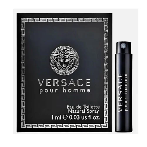 Presentación de Vial Versace Signature Men Eau de Toilette (EDT) Spray 0.03 oz / 0.9 ml
