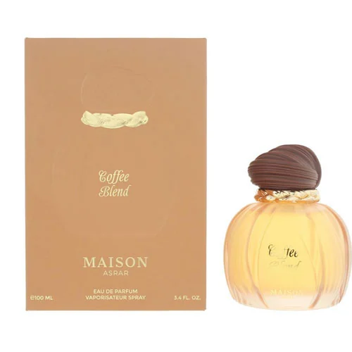 Presentación de Maison Asrar Coffee Blend Unisex Eau de Parfum (EDP) Spray 3.4 oz / 100 ml