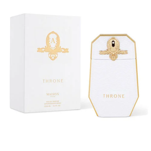 Presentación de Maison Asrar Throne Unisex Eau de Parfum (EDP) Spray 3.4 oz / 100ml