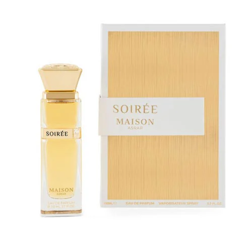 Presentación de Maison Asrar Soiree Women Eau de Parfum (EDP) Spray 3.4 oz / 100 ml